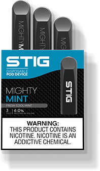 STIG Disposable Pods 3-Pack, SaltNic Mighty Mint