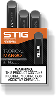 STIG Disposable Pods 3-Pack, SaltNic Tropical Mango